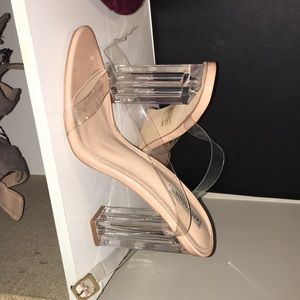 Clear heels from fashion nova